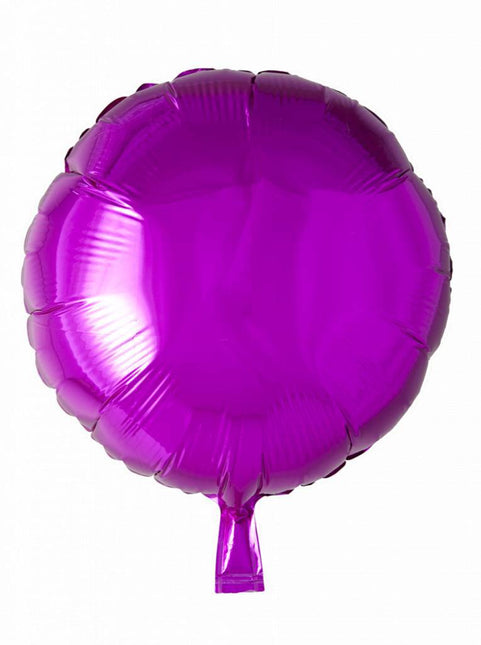 Ballon à l'hélium Rond Fuchsia 46cm vide