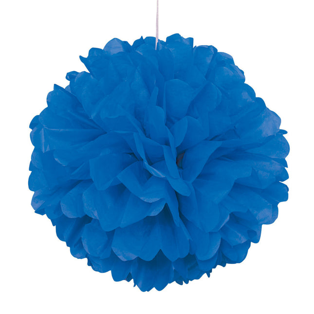 Pompon Bleu 40cm