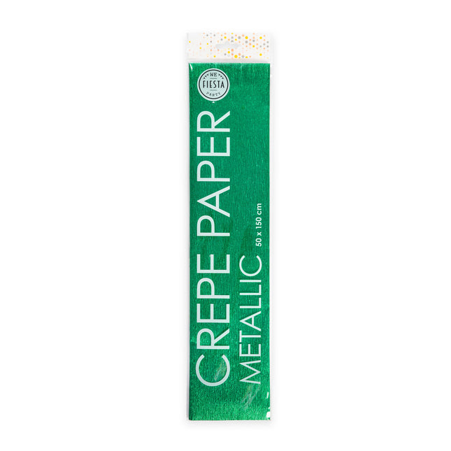 Papier crépon Vert Métallique 50cm 1.5m