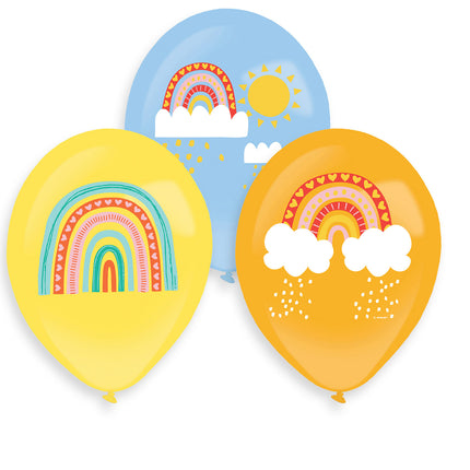 Ballons Arc-en-ciel 27.5cm 6pcs