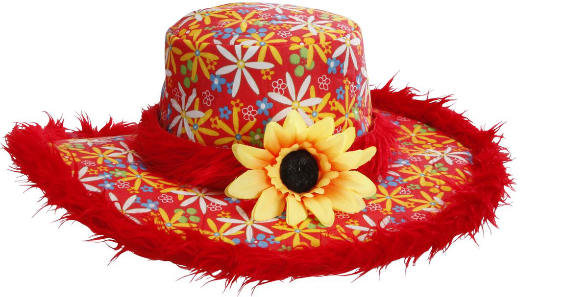 Chapeau rouge Ibiza Tournesol