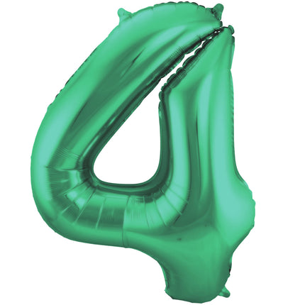 Ballon de baudruche Figure 4 Vert mat XL 86cm vide