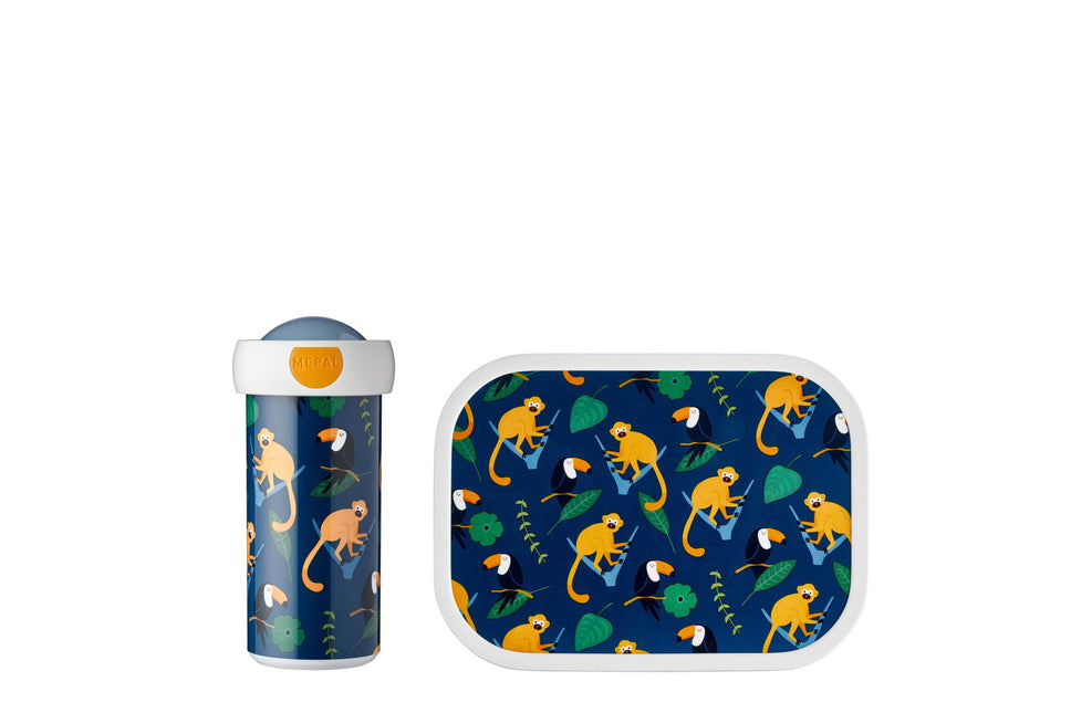 Set de déjeuner Campus School mug+Lunchbox Jungle