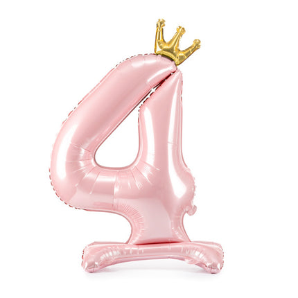 Ballon de baudruche Figure 4 Rose Clair Standard Vide 84cm