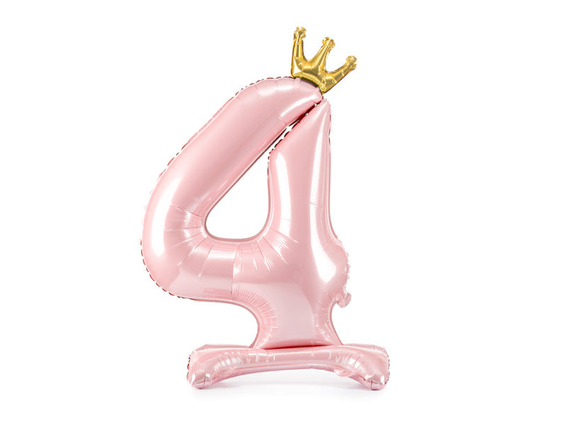 Ballon de baudruche Figure 4 Rose Clair Standard Vide 84cm