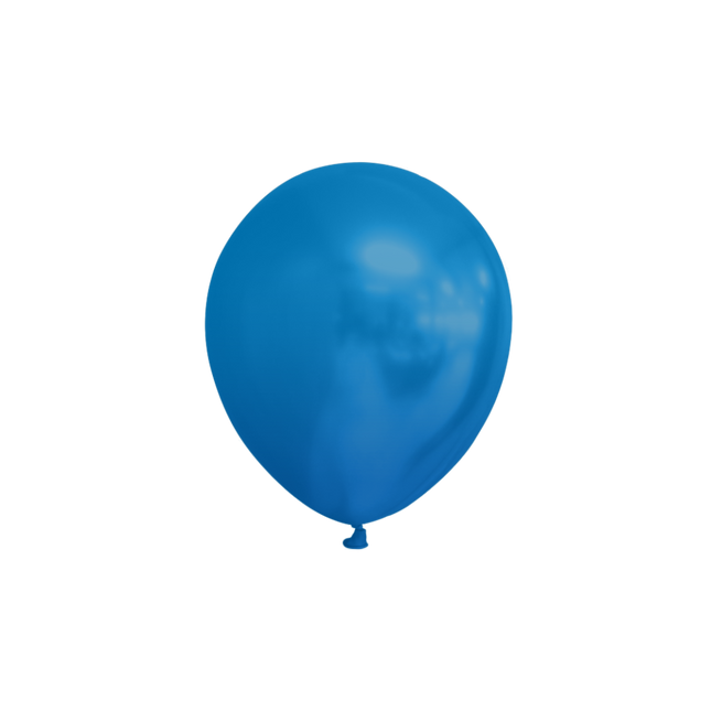 Ballons de baudruche bleus métallisés 13cm 100pcs