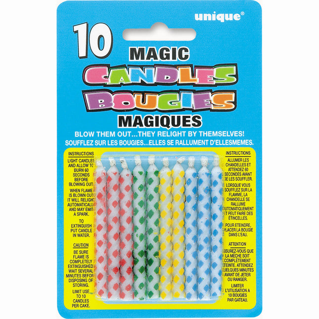 Bougies d'anniversaire Points non gonflables 9.2cm 10pcs