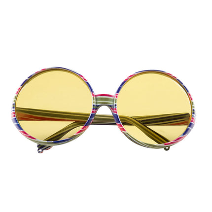 Lunettes de fête rondes multicolores