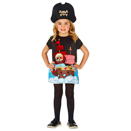 Robe de pirate fille colorée