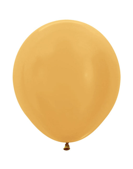 Ballons de baudruche Or Métallique 45cm 25pcs