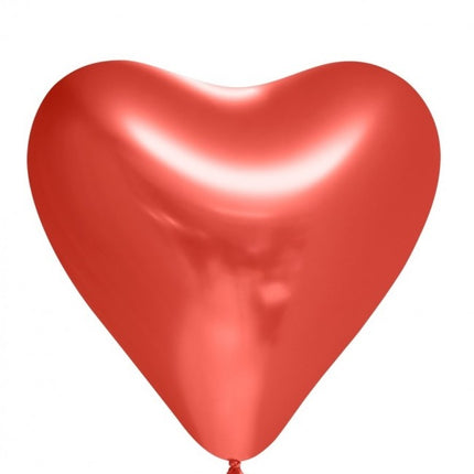 Ballons en forme de coeur rouge 30cm 6pcs