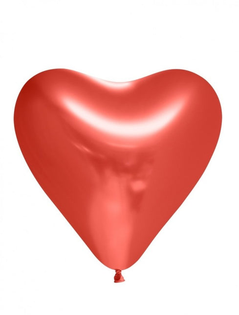 Ballons en forme de coeur rouge 30cm 6pcs