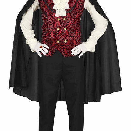 Costume d'Halloween Vampire Homme Rouge Blanc