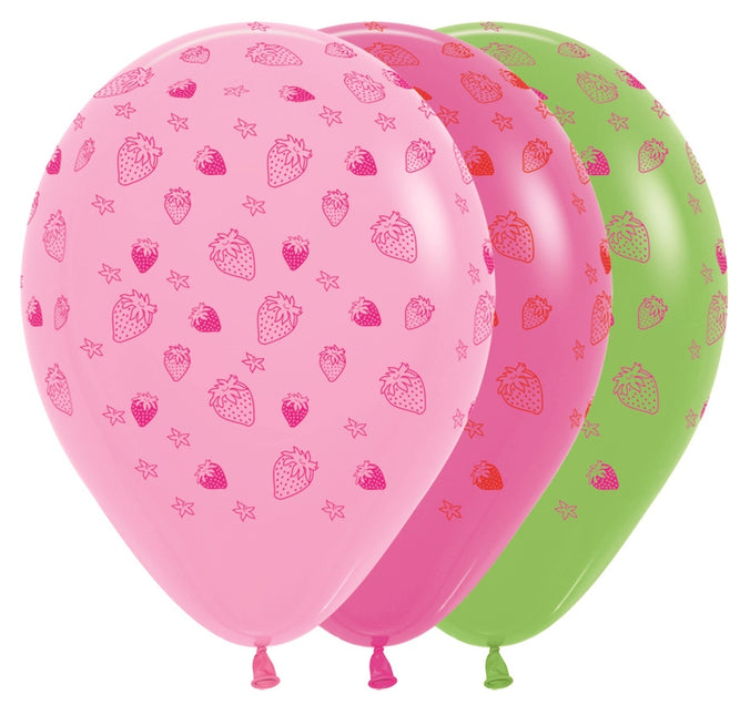 Ballons Strawberry Mix 30cm 25pcs