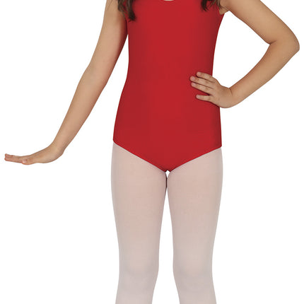 Girl Red Gym Suit Sleeveless