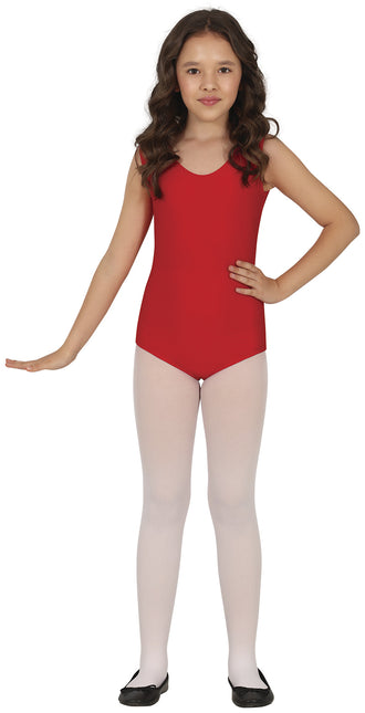 Girl Red Gym Suit Sleeveless