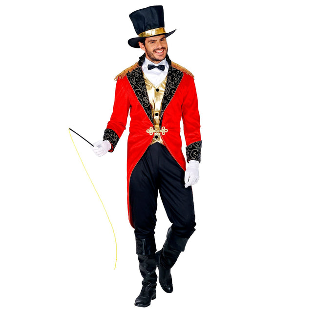 Costume de cirque Rouge Noir Hommes