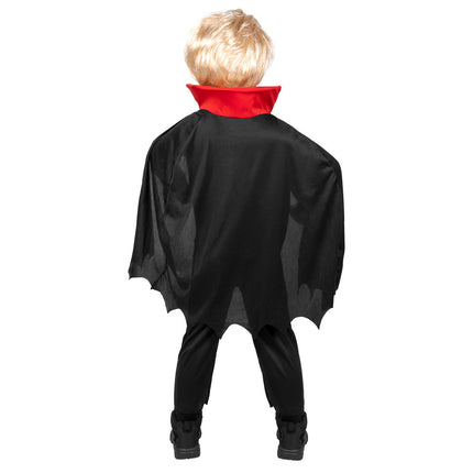 Halloween Costume de Vampire Rouge/Noir Enfant 3/4 ans