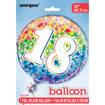 Ballon en hélium 18 ans Étoiles vides