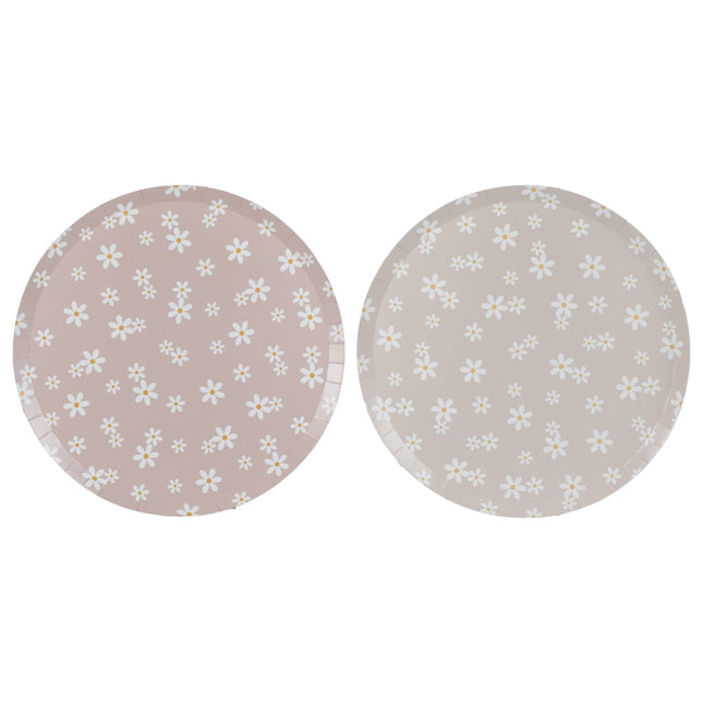 Assiettes Baby Shower Papier Daisies 8pcs