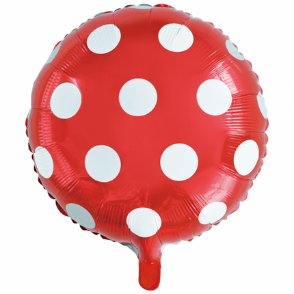 Ballon à l'hélium Dots Red 45cm Empty