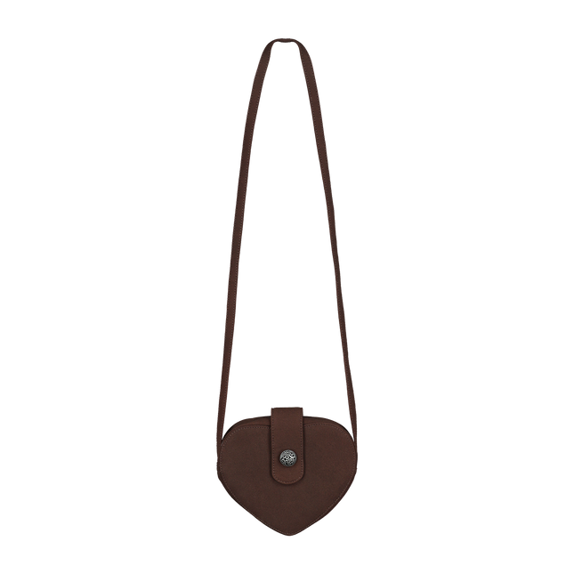 Oktoberfest Bag Brown Ladies In Heart Shape (Sac Oktoberfest marron en forme de cœur)