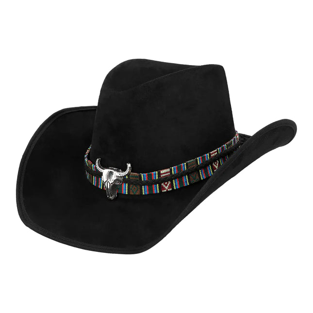 Chapeau de cow-boy noir Luxe