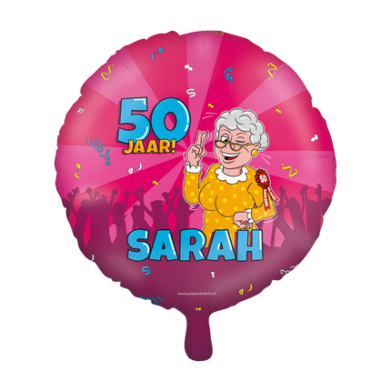 Ballon à hélium Sarah Cartoon vide 30cm