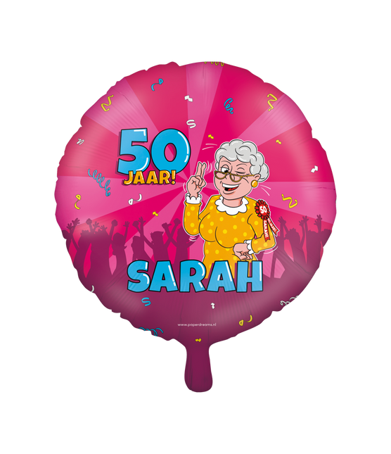 Ballon à hélium Sarah Cartoon vide 30cm