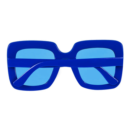 Lunettes bleues pailletées