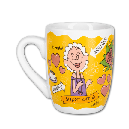 Tasse jaune Grand-mère