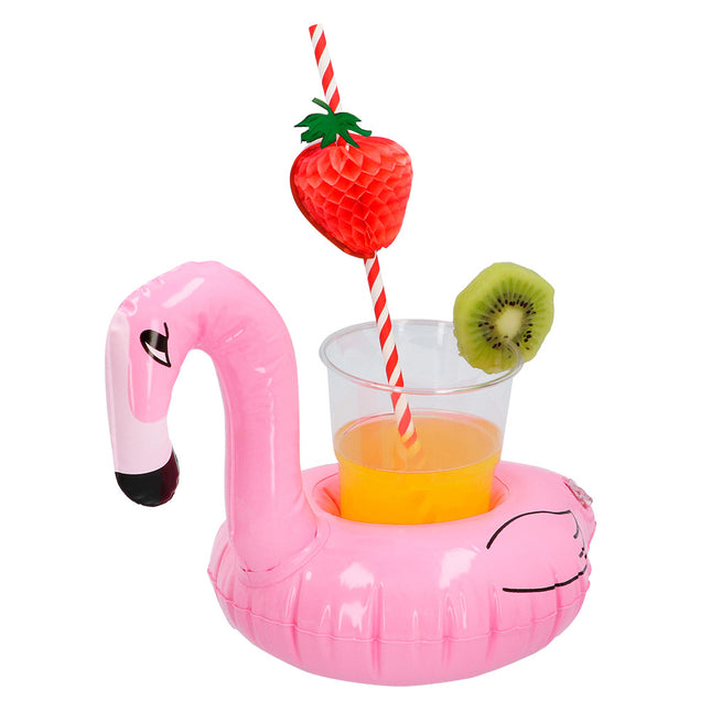 Flamingo Cup Holder Gonflable 18cm