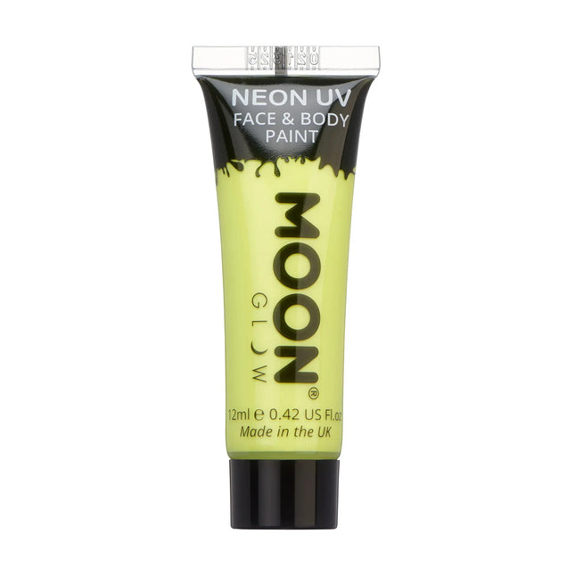 Moon Glow Pastel Neon UV Face Paint Jaune Pastel 12ml