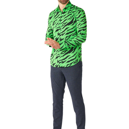 Chemise vert tigre Hommes OppoSuits