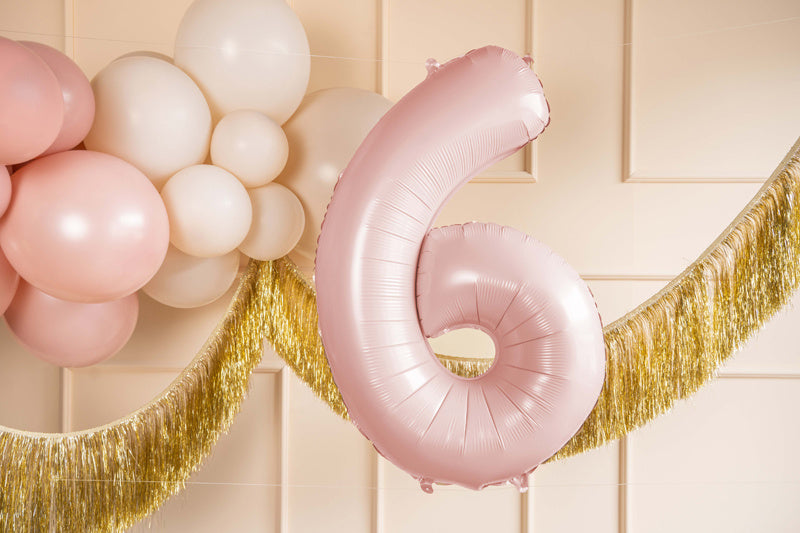 6 Year Figure Balloon Light Pink Empty 72cm