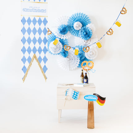 Serviettes de table Oktoberfest Pretzel 33cm 20pcs