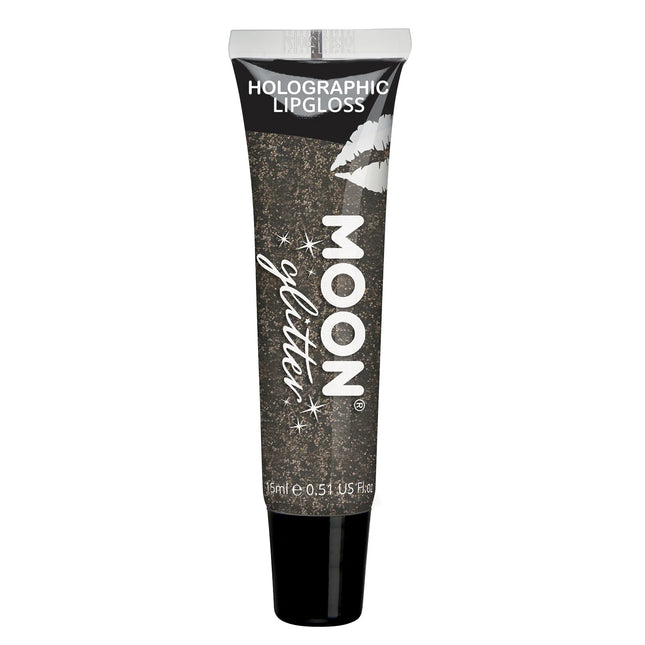 Moon Glitter Brillant à lèvres holographique noir 15ml