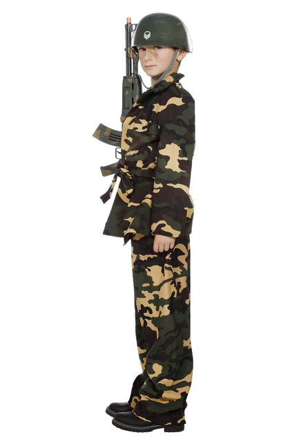 Costume de l'armée Garçon vert