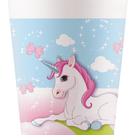 Gobelets Licorne en papier 200ml 8pcs