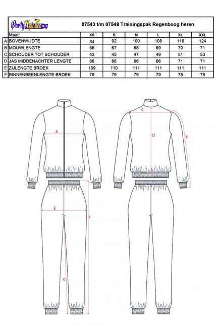 Tracksuit Rainbow Hommes