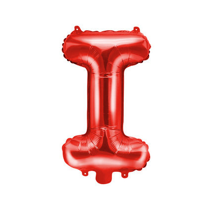 Ballon de baudruche Lettre I Rouge Vide 35cm