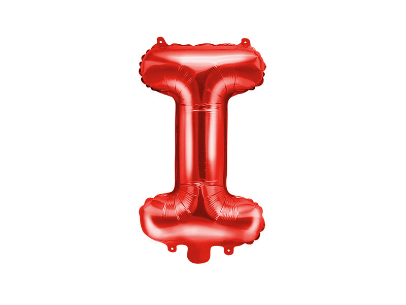 Ballon de baudruche Lettre I Rouge Vide 35cm