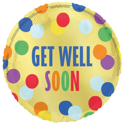 Get Well Soon Ballon à l'hélium coloré 45cm