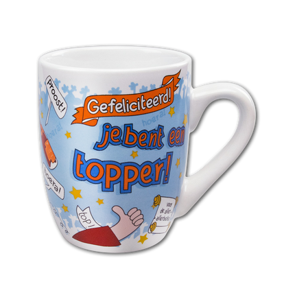 Mug Félicitations Topper 12cm