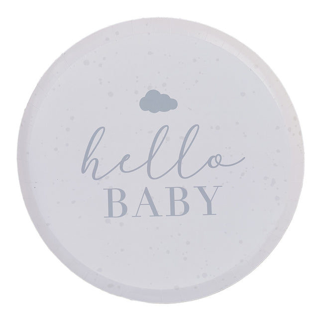 Assiettes Hello Baby 25cm 8pcs