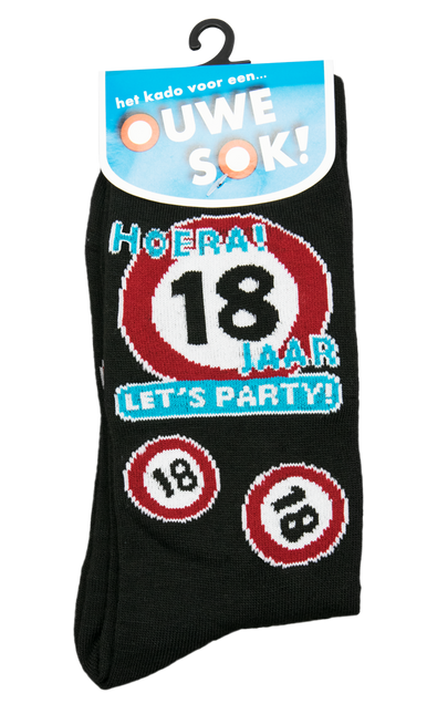 Chaussettes rigolotes 18 ans Panneau de signalisation 1 paire