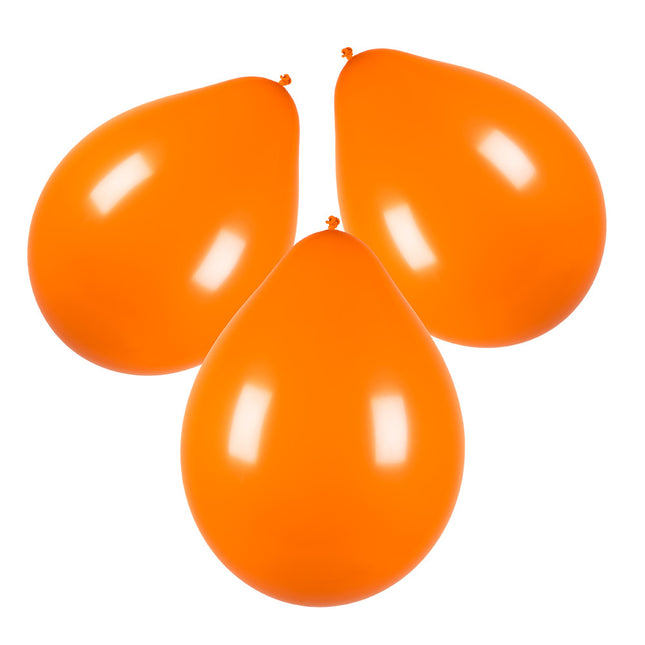 Ballons orange en latex 30cm 10pcs