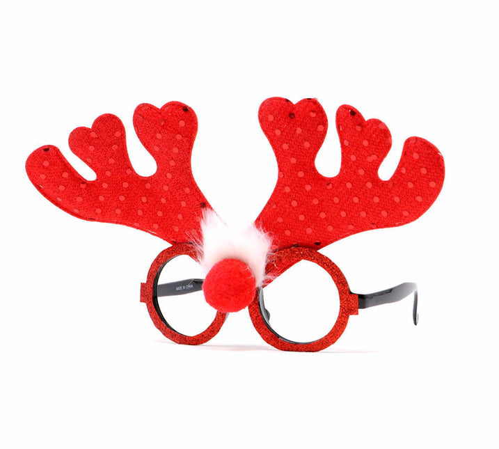 Lunettes de Noël Renne Rouge