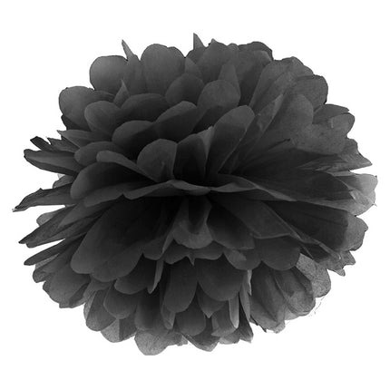 Pompon noir 25cm