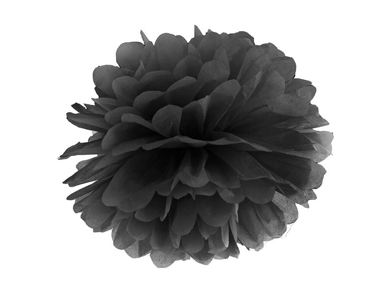 Pompon noir 25cm